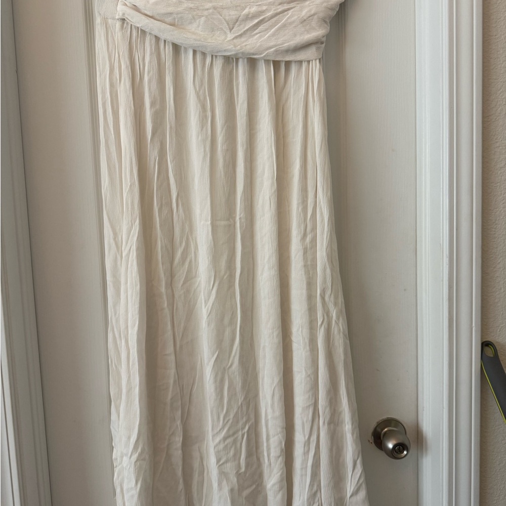 Pilyq Cream Maxi Skirt